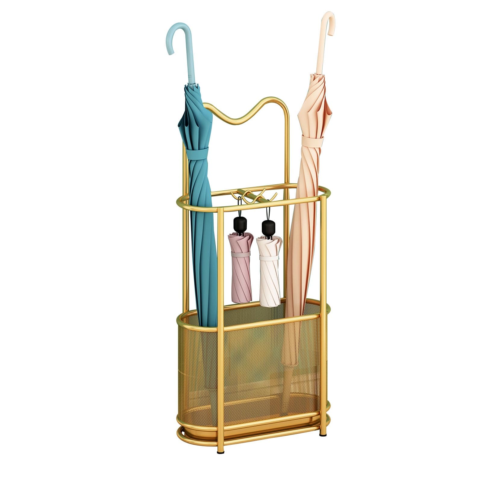 GYRAZXS Freestanding Umbrella Organizer with Drip Tray & Non-Slip Base - Space-Saving Storage Solution for Home & Office