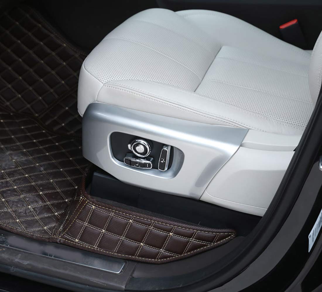 AutOcean Pannello in Rete per Sedile Posteriore in plastica ABS in Fibra di Carbonio Trim per Range Rover Sport RR Evoque per Land Rover Discovery Sport