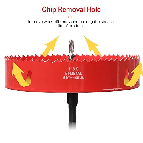 Vista 236 de Sierra perforadora de 2 3/4" (70 mm) para madera y plástico, broca de núcleo de cortador de agujeros bimetálico HSS para paneles de yeso, tableros