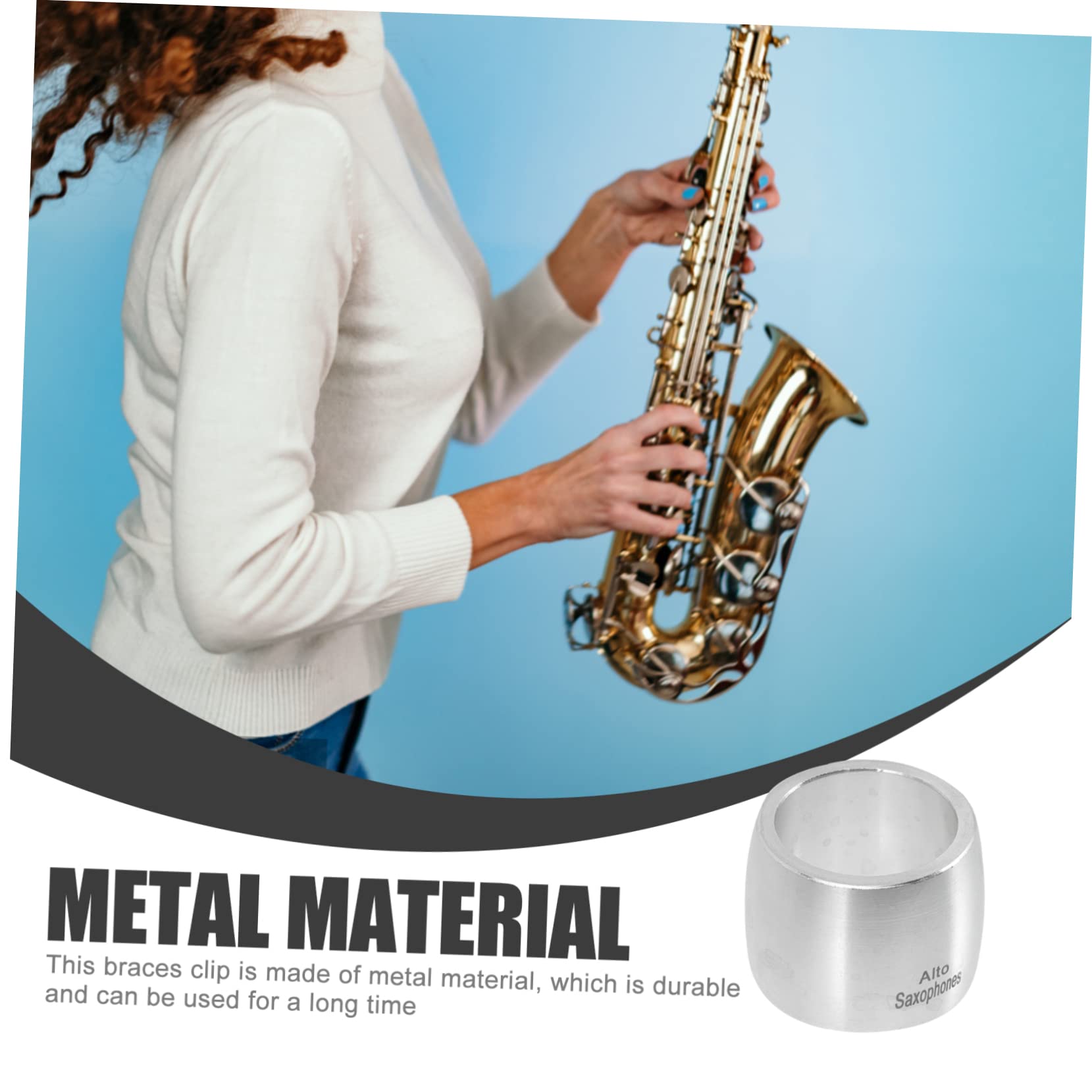 TOYANDONA 5kawałki Klips Do Klarnetu z Metalu Trwały Akcesorium Do Instrumentów Muzycznych Łatwy Montażu Mały Idealny Dla Profesjonalnych Muzyków