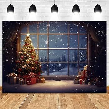 ファブリック 4x5フィート クリスマス背景幕 ツリー 冬 吊り下げ Amazon | クリスマス背景幕 10x8フィート クリスマスウィンドウ