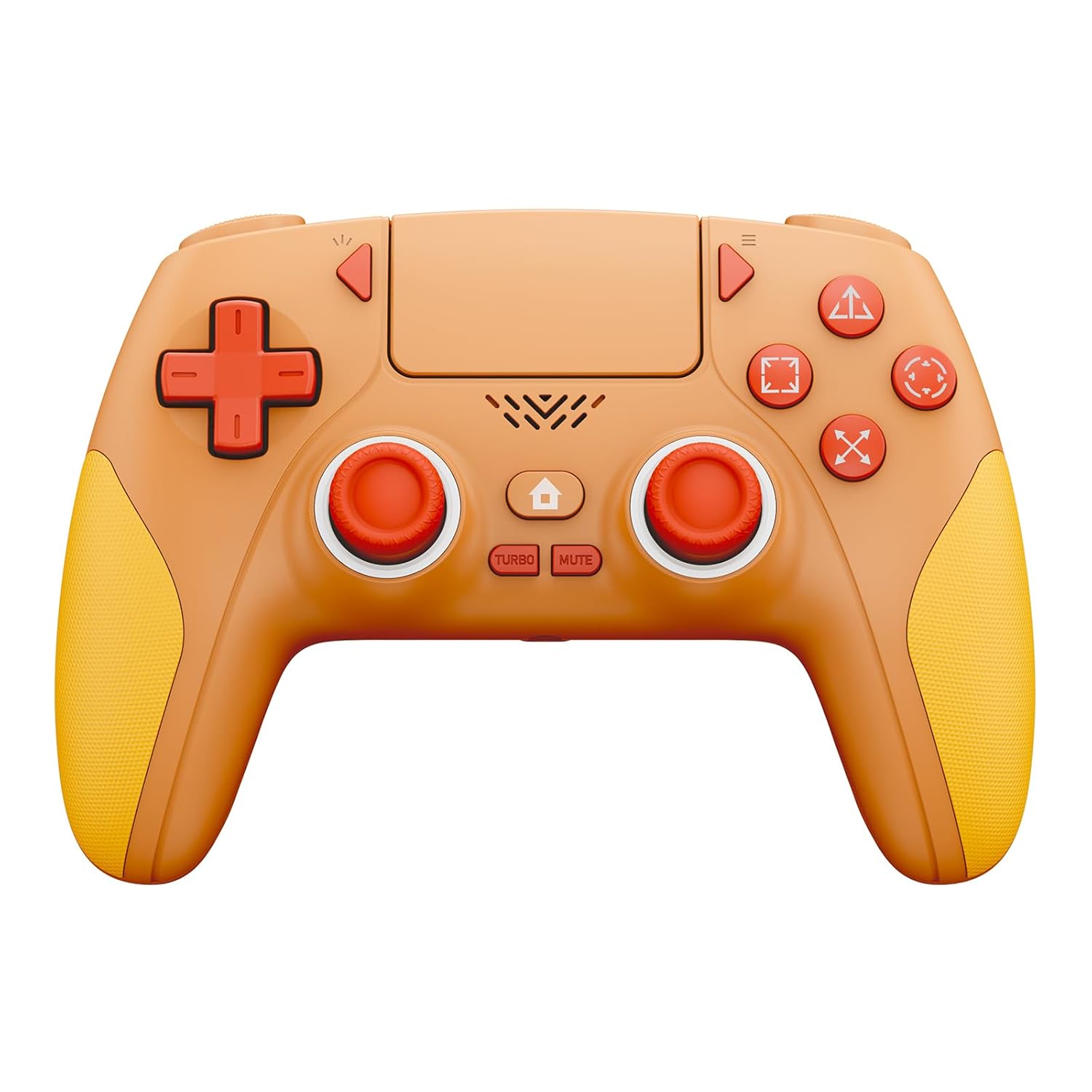 GMVOX Wireless Controller for PS-5/PC, Hall Effect Joysticks & Triggers Gaming Controller with Programmable/Remap/Turbo/LED Light Functions, 3.5MM Headphone Jack, Dual Vibration,White