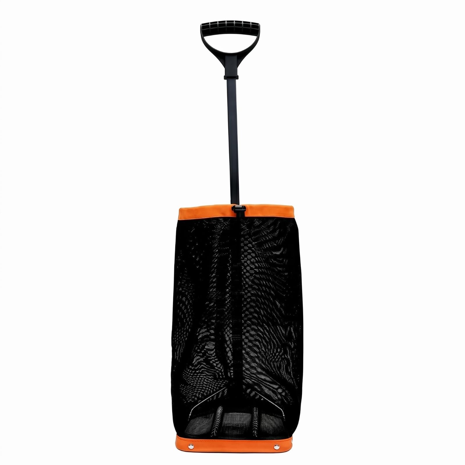 Dispositivo di Recupero Palline Raccoglitore Tennis Pickleball Cestino Rete Testa Altezza Regolabile Struttura Portatile in Oxford E Ferro Adatto per , Arancione
