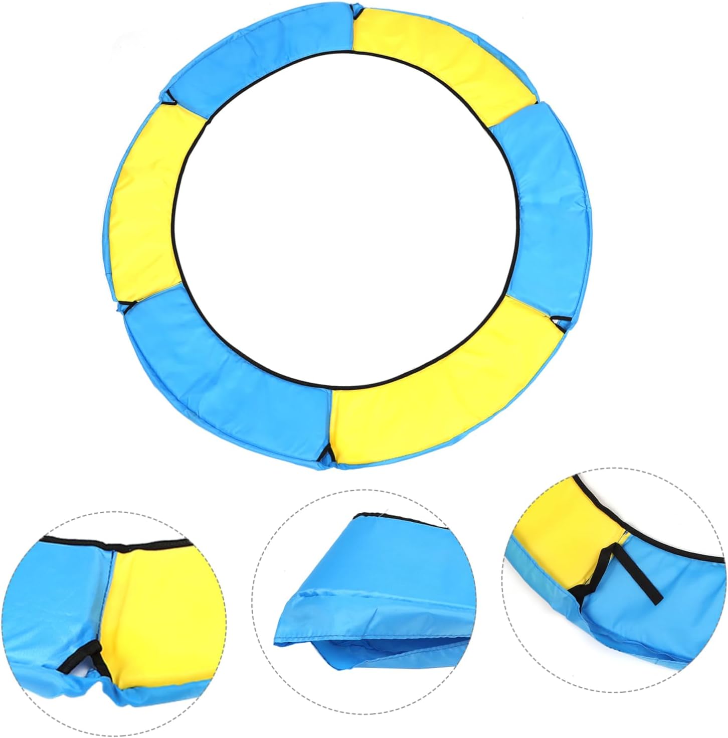 1pc Trampoline Protective Cover Durable Jumping Bed Cushion Skirt for Trampolines Weather Resistant Mat Reducing Injury Risk
