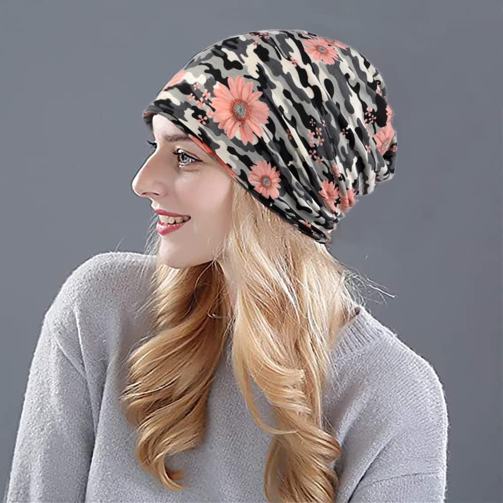 XYIYI Womens Chemo Headwear Hats Cotton Slouchy Beanie Cap Scarf - Image 3