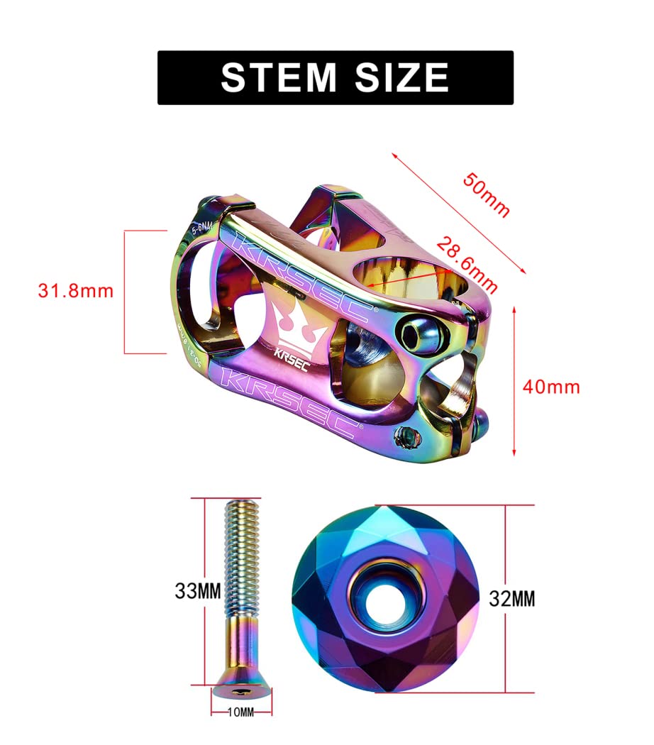 MTB Bicicletta Manubrio Colorato AM XC DH Downhill Bici da Corsa Manubrio Aumento Mountain Road Bike Arcobaleno Manubrio 31.8mm * 800mm