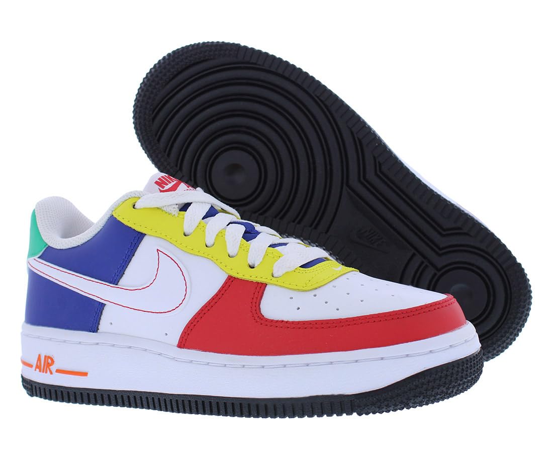 Nike Boy's Air Force 1 Low LV8 BG (Big Kid) University Red/White/Deep Royal Blue 4.5 Big Kid M