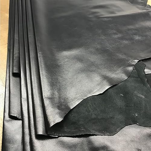 Image of DUANIA Black Washed Goat Real Grain Leather Grade Genuine Leather Soft Sheep Skin Whole Spelt Leather For Gloves Clothing