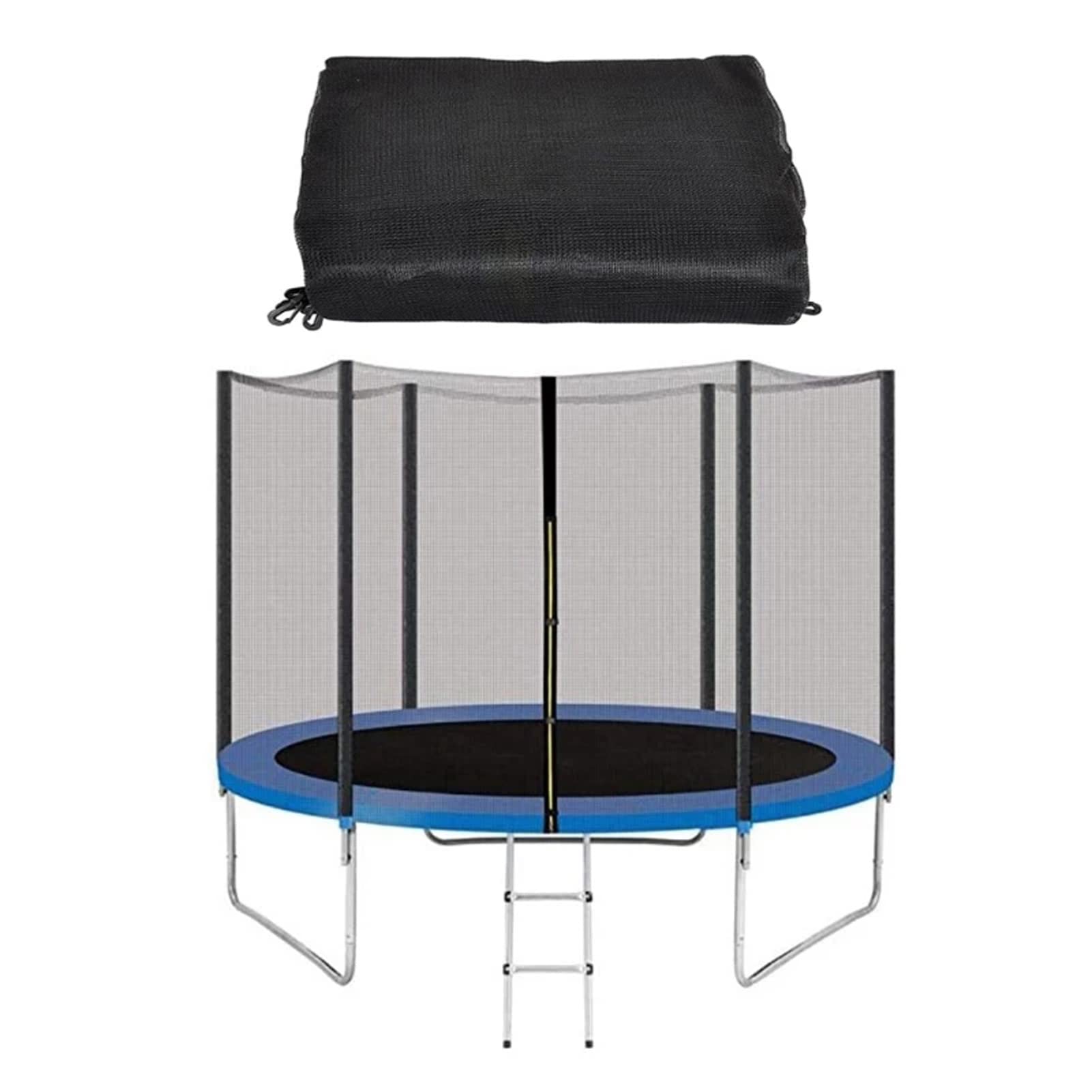 Okrągła podkładka zastępcza do trampoliny i siatka bezpieczeństwa, 1,2-2,4 m, oddychająca siatka do ramy 6-biegunowej, osłona trampoliny dla dzieci i akcesoria bezpieczeństwa