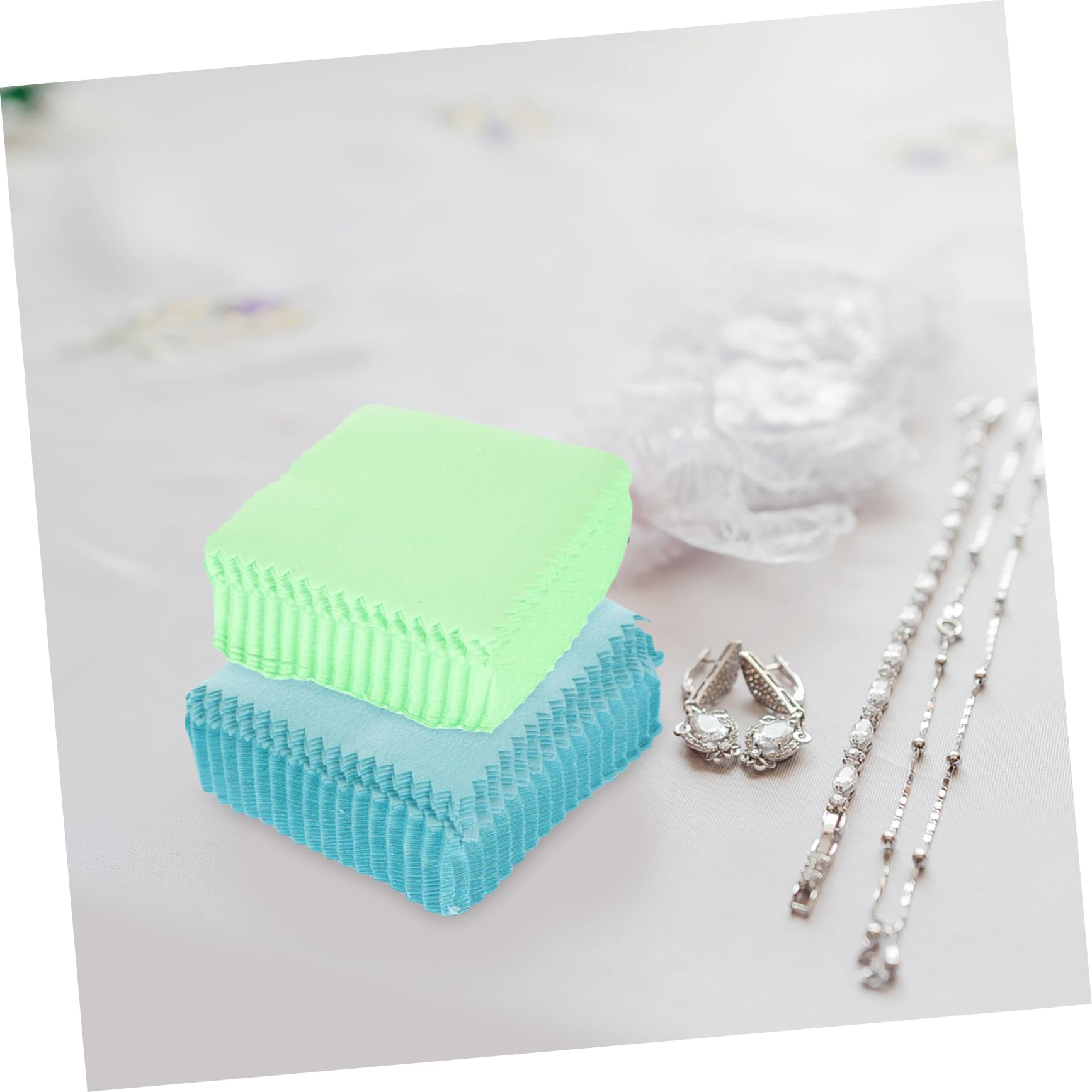 SOIMISS 150piezas Paquete De Paños De Limpieza De Joyas Coloridos Paños De Pulido para Plata para Limpiar Pantallas y Superficies