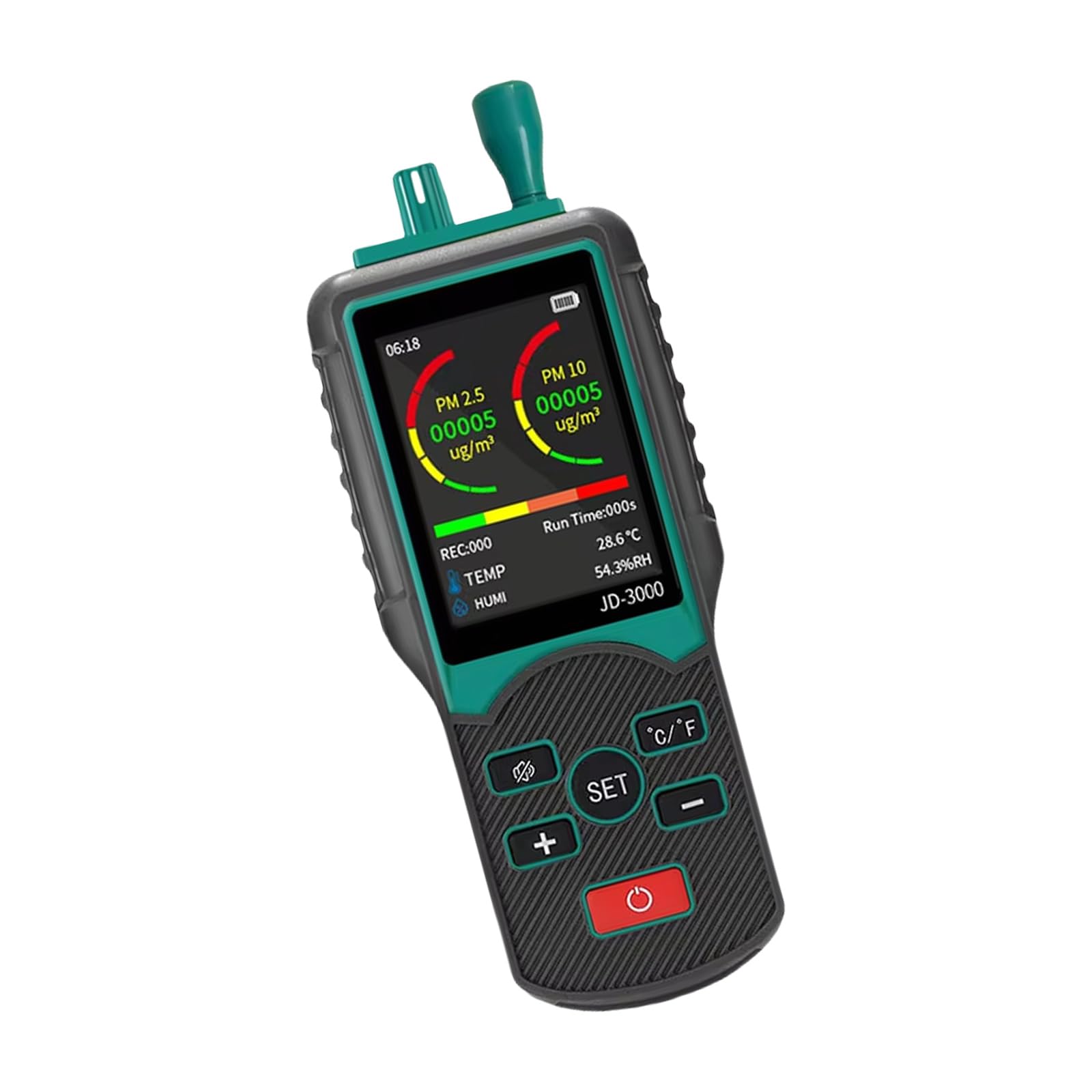 Advanced Particle Analyzers Counter for Industrial and Home Use Featuring Double Measurement Modes Easy Operations Handheld Air Particle Counter