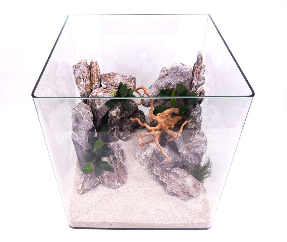 Nanotank 60 Aquarium Couverture Sous-couche Cube Lavabo Verre Panoramique Eau Douce