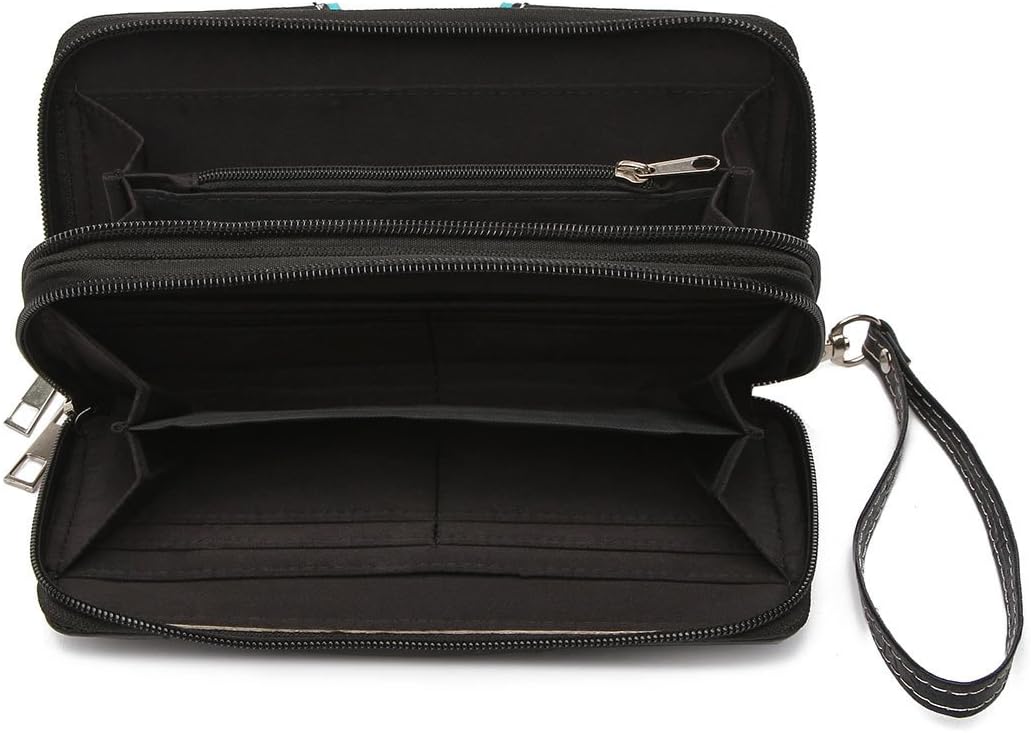 Western Style Spring Butterfly Flower Purse Women Country Handbag Rhinestone Stud Shoulder Bag Wallet Set - Image 7