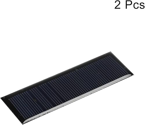 Miniatura 3 de MECCANIXITY Mini celda de panel solar de 5.5 V, 70 mA 0.385 W, 3.543in x 1.181in para proyectos de energía eléctrica de bricolaje, paquete de 2