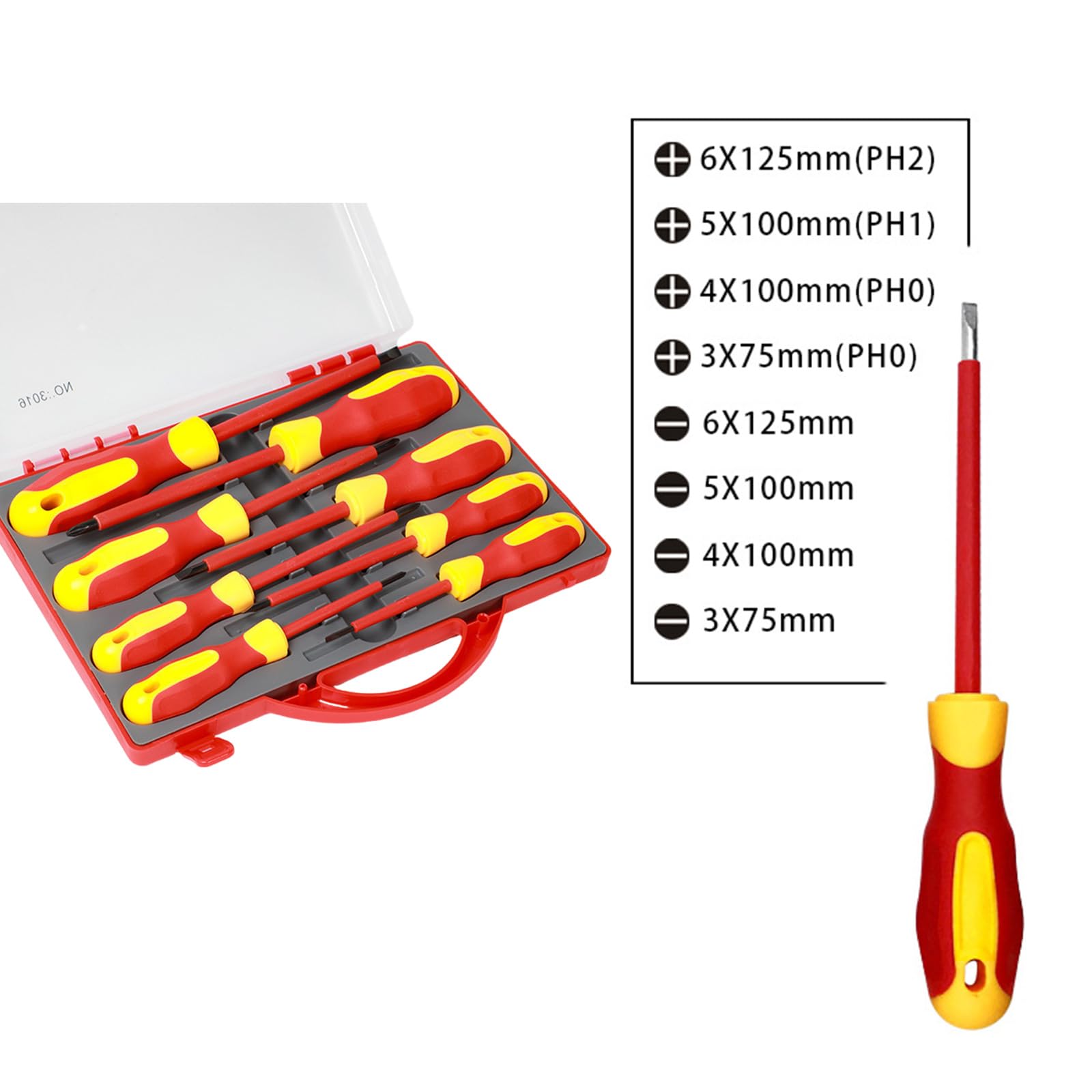 Set Cacciaviti Magnetici Set Utensili Manuali Isolati Multiuso Per Elettricisti Kit Strumenti Riparazione Multiuso Per Elettricisti