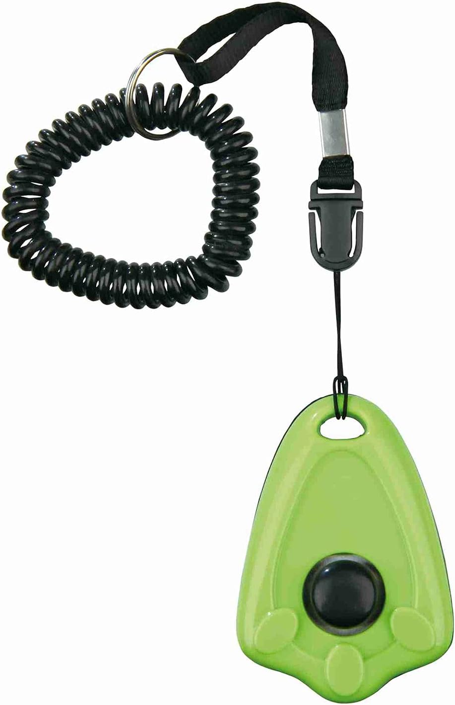 Trixie Clicker Addestramento Cani - Clicker Regolabile Con Nastrino Per Allenamento Pet