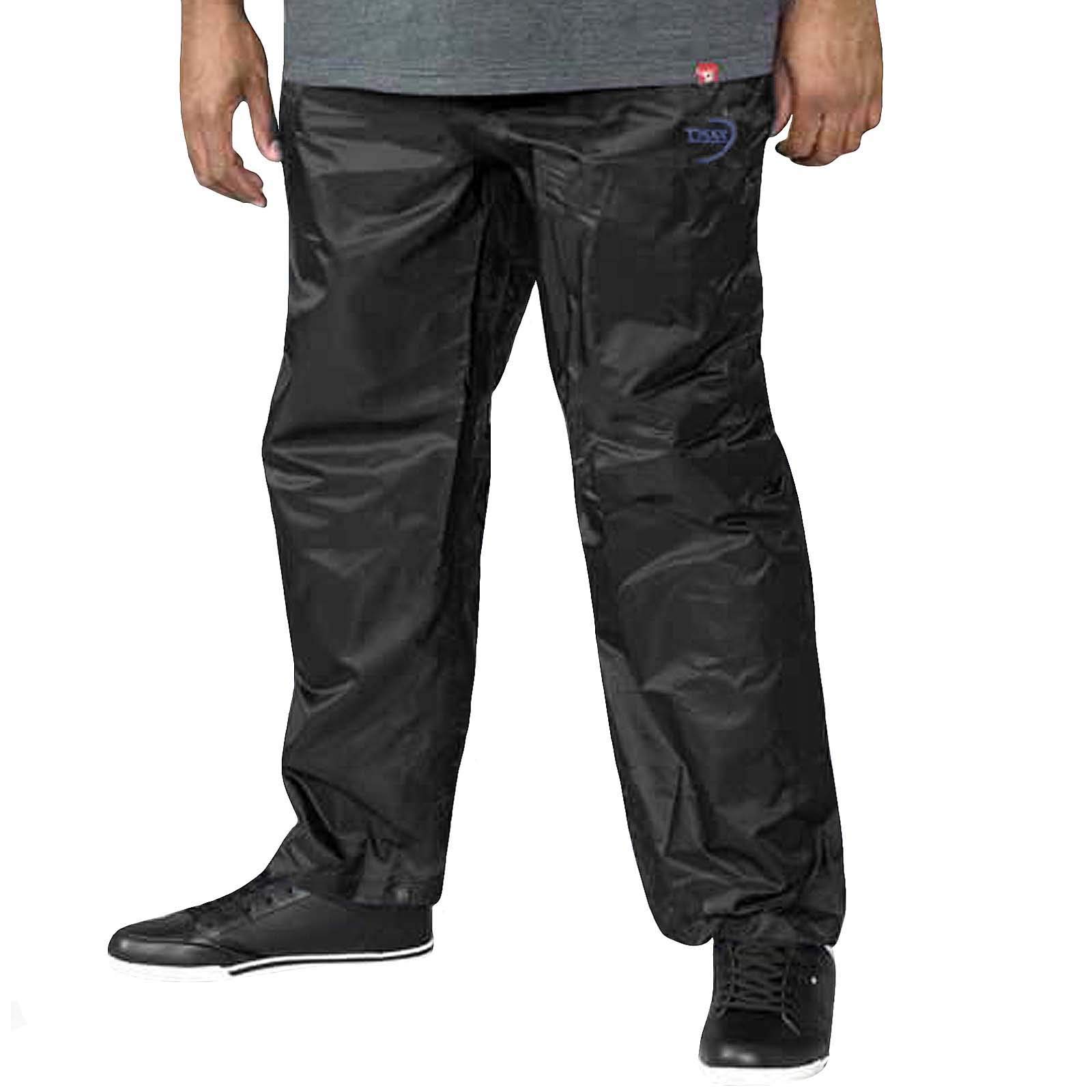 Duke D555 Men's Black D555 Duke Elba Big Tall Packaway Waterproof Trousers - 8XL