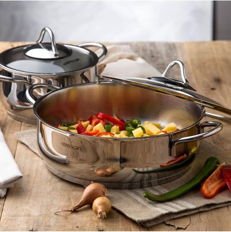 Emsan Cemre 8 Piece Cookware Set