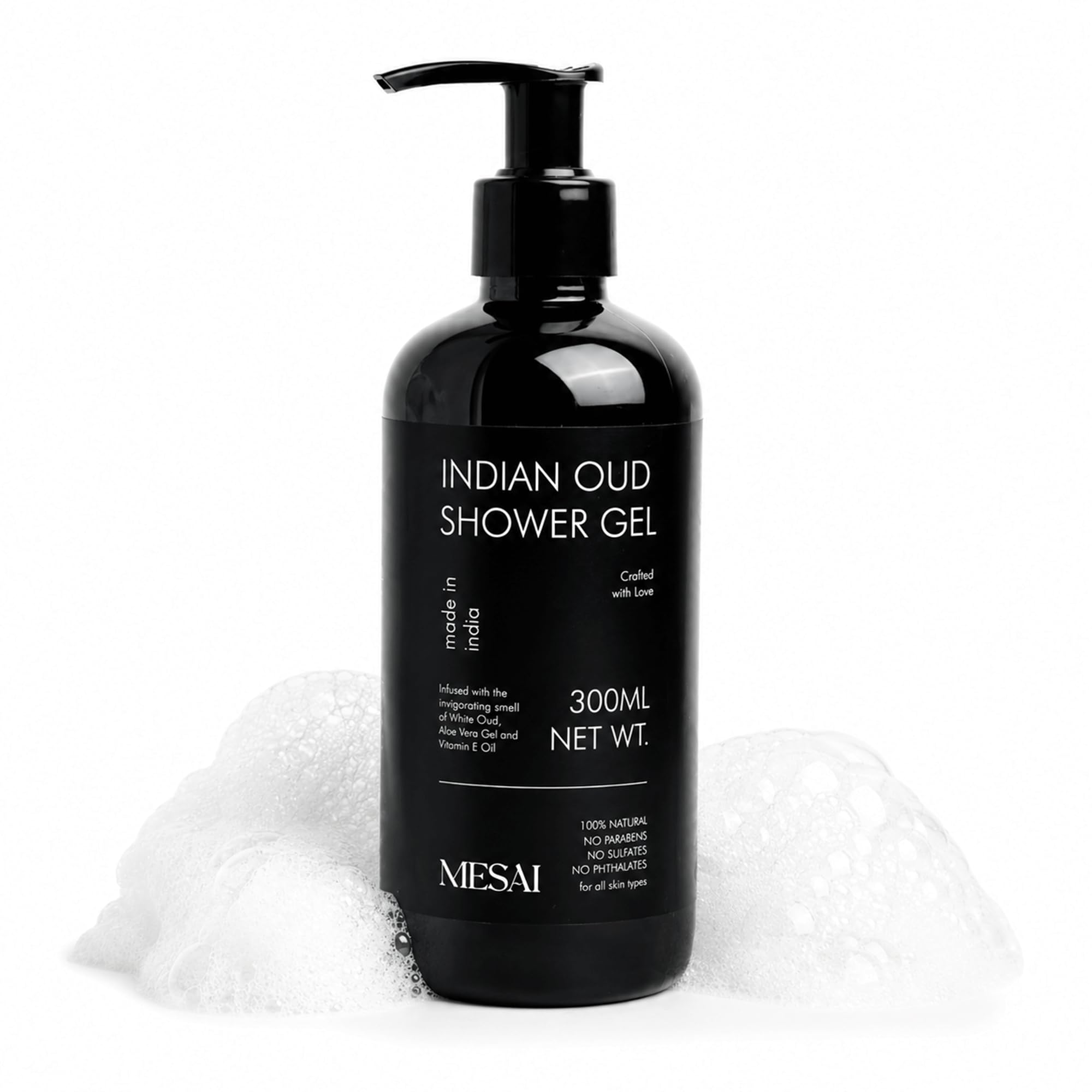 Indian Oud Shower Gel for Men & Women with Aloe Vera Gel & Vitamin E | White Oud Fragrance | Deep Cleansing & Nourishing Body Wash for Soft Fresh Skin | Daily Use Sulphate Free Shower Gel 300ml-image-36