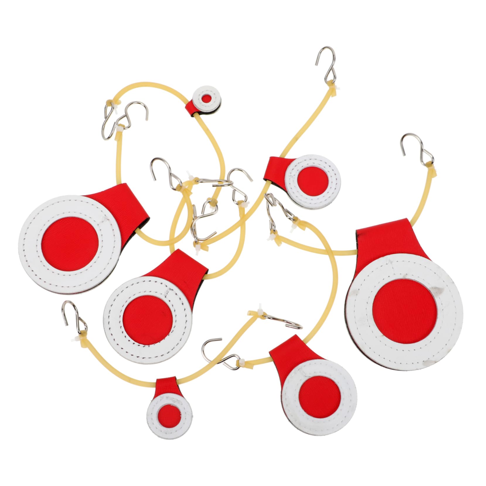 KESYOO 7pcs Super Fiber Shooting Targets Outdoor Hanging Targets for Safe to Touch Round Edges