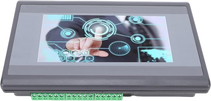 Hyuduo 4.3in PLC HMI Touch Screen Programmable Logic Controller with 12in 10out ARM9 CPU HD LCD Resistive Touch Panel Support MODBUS RS232 RS485 USB Type C for Industrial Automation