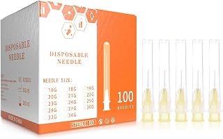 1/2" 30 Gauge Needle, Industrial Syringe Dispensing Fittings, Individually Packaged
