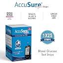 AccuSure Simple Blood Glucose Test Strip - 25 Strips | TD-4183 | Black gallery image