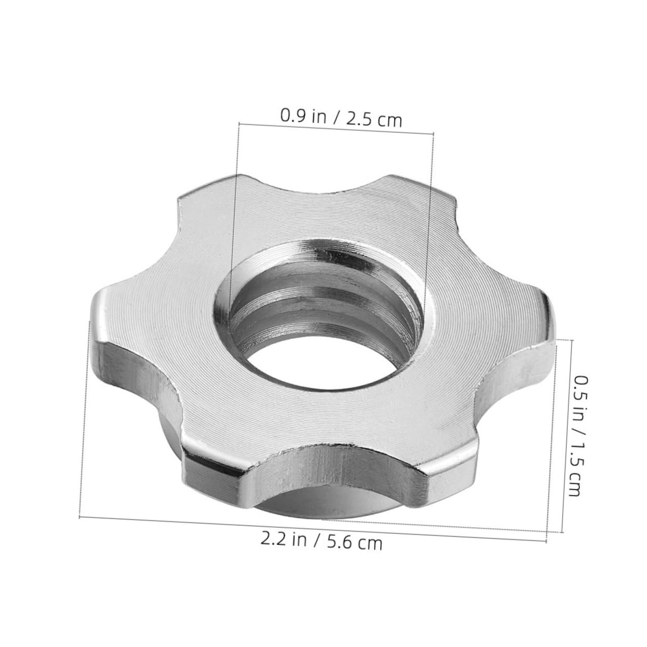 balacoo 3sets Universal Fit Barbell Nuts Lock Collar for Dumbbell Dumbbell Anti-Slip Nut Nut for Barbell Parts 4pcs*3