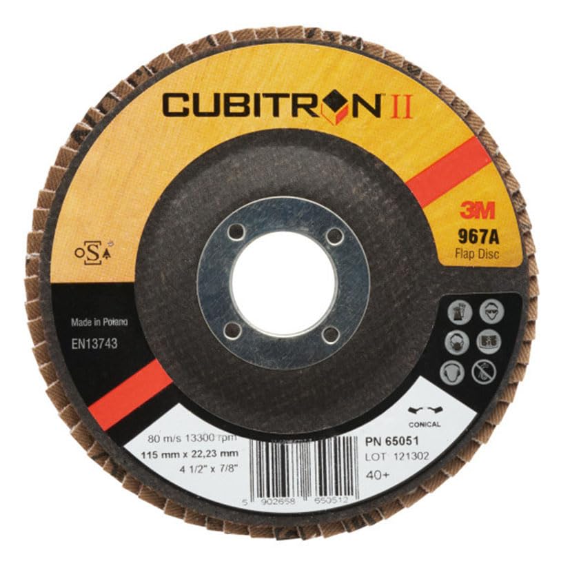 3M Disco láminas 967a,125 mm,cónico,40+.10u