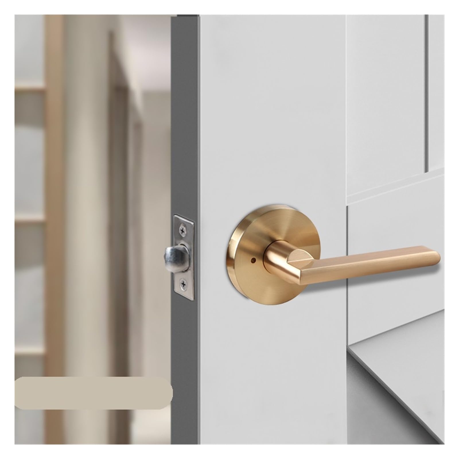 Manija de puerta baño sin llave para un acceso cómodo y diseño sin bloqueos
