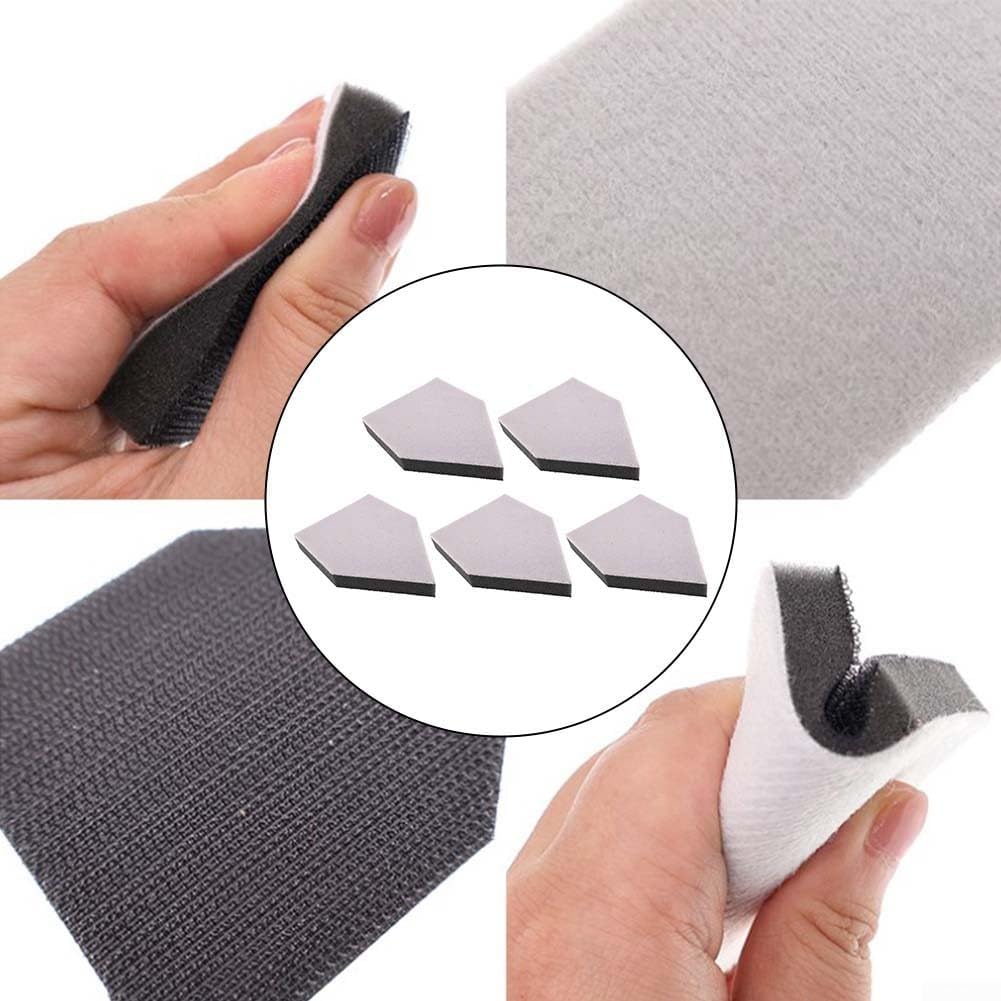 5pcs 63x88mm Sponge Interface Pad Buffer Backing Sanding Discs, Reduces Vibration Orbital Sander Polishing Uneven Contours