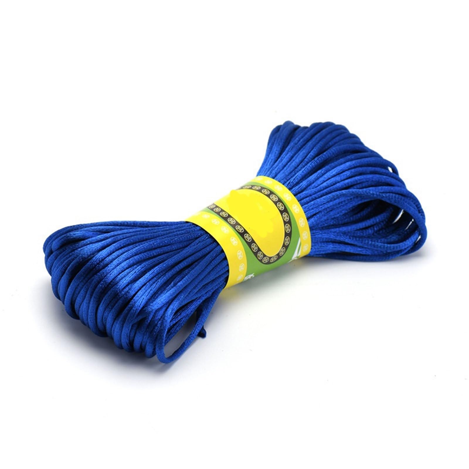Nylon Cord Thread 10pcs 20Meters/Bundle Of 2.5MM Chinese Knot Polyester Colored No.5 Thread Handmade Woven Rope DIY Jewelry Wire for Making Bracelet, Necklace, Chinese Knot(Blue)
