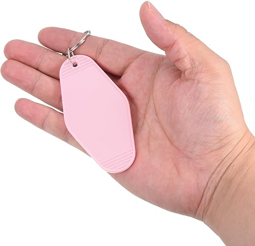 Vista 104 de PATIKIL Vintage Motel Llavero, en blanco Hotel Llaveros Llaveros