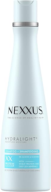 Shampoing Nexxus Hydra-Light Weightless Moisture, shampoing réapprovisionnant pour cheveux gras sans silicone 400 ml