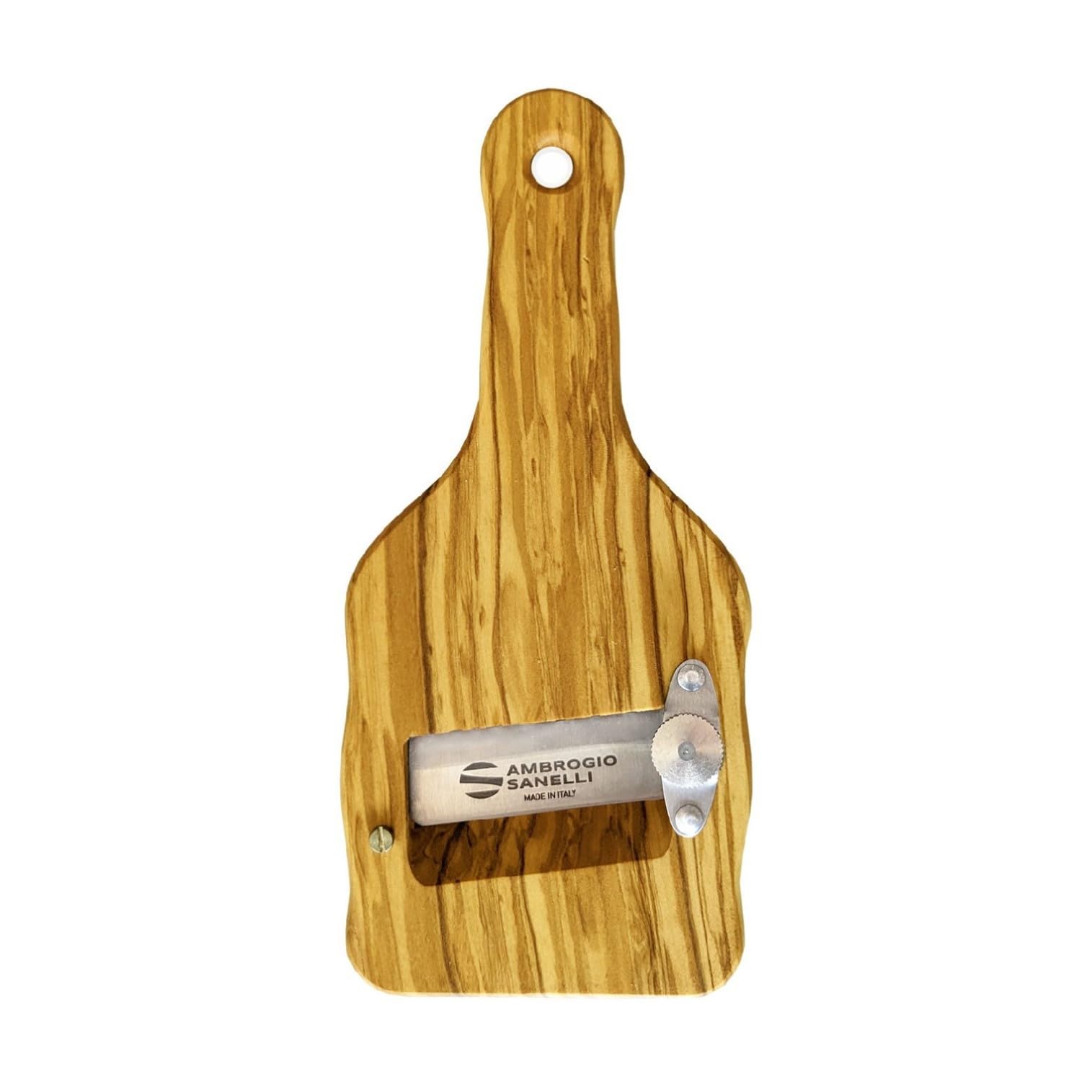 Sanelli Ambrogio Brown Sanelli Olive Wood Plain Truffle And Cheese Slicer