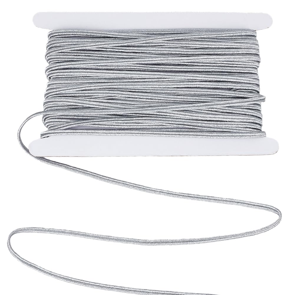 Cordon tresse argente pour customiser vos vetements et matelassage