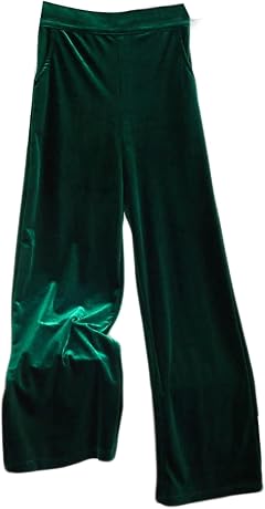 Womens Wide Leg Spring Extra Large Multi Color Velvet Casual Loose High Waist Chest Pants