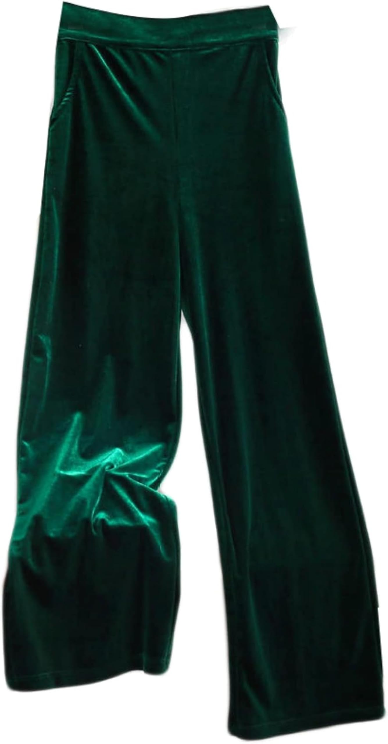Womens Wide Leg Spring Extra Large Multi Color Velvet Casual Loose High Waist Chest Pants