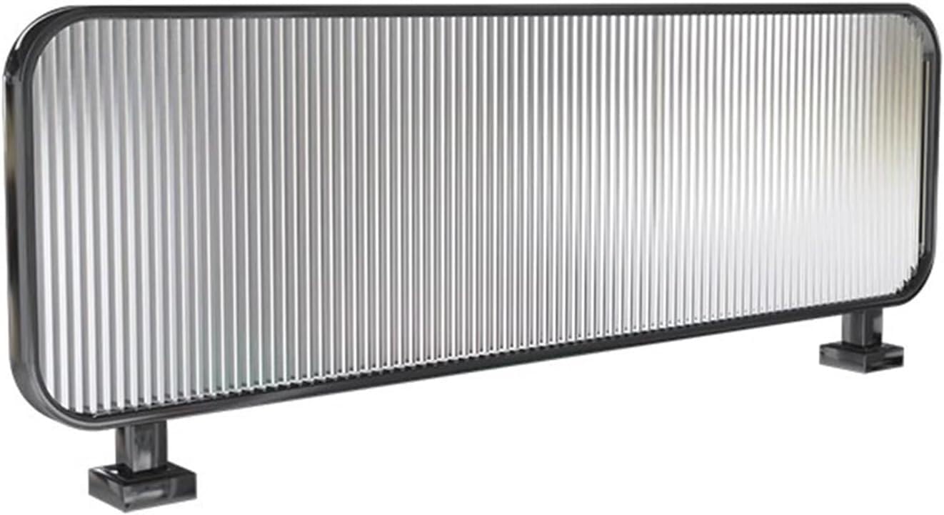 ZYCHSJXA Dividers For Dining Areas Translucent Privacy Screen Panel Countertop Low Partition Glass Restaurant Partitions(Schwarz,50x120cm)