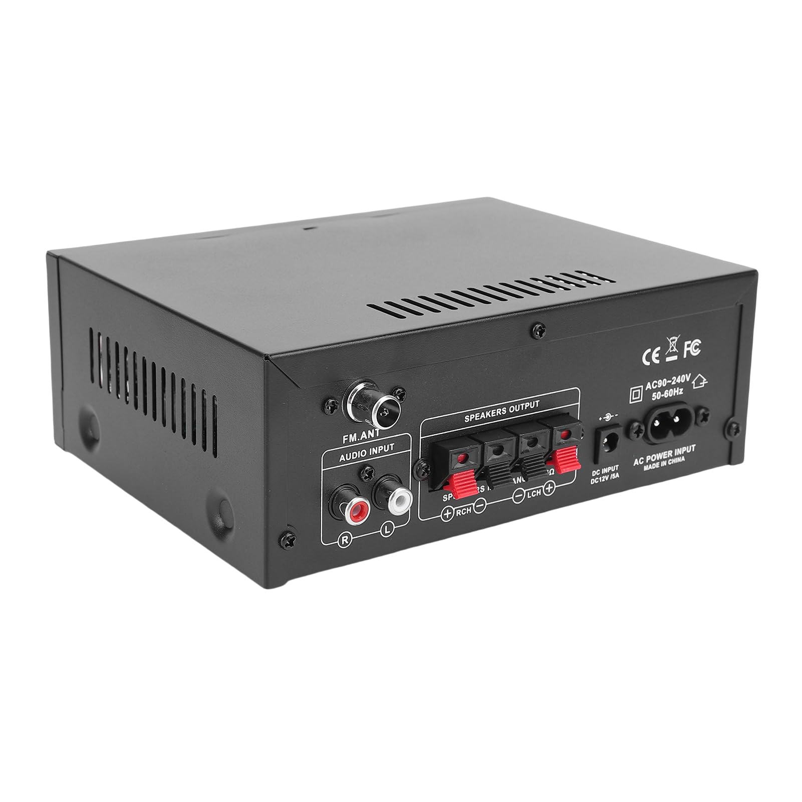 SEAFRONT Amplificatore Stereo a 2, Ingresso Microfono, for Home Theater | Chassis in Lega di Alluminio, 50W RMS per Canale, USB/SD, Bluetooth, AUX