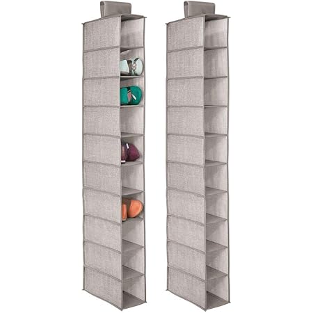 mDesign Schuhregal hängend im Doppelpack – Schuhaufbewahrung mit je