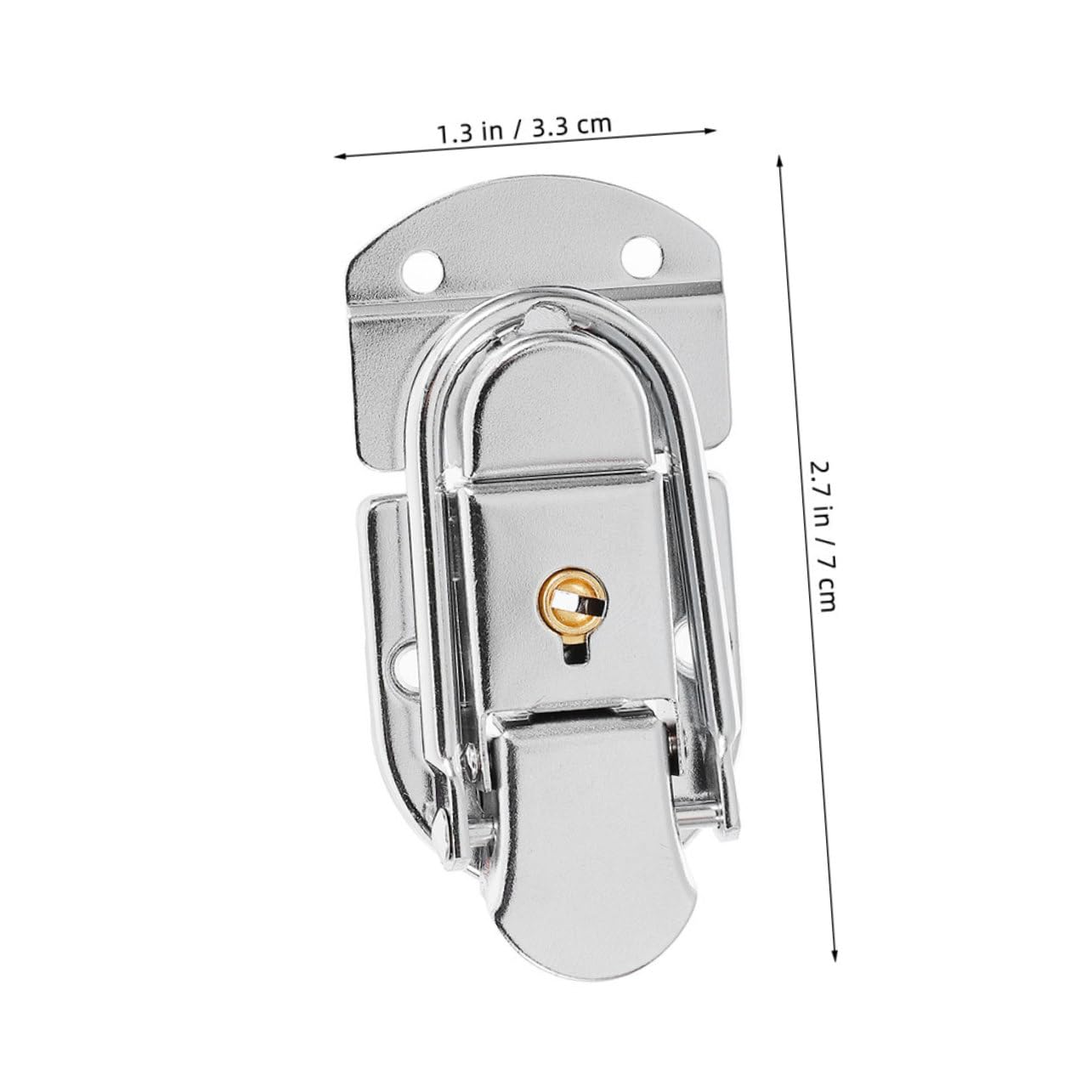 OSALADI 3 Pack Toolbox Buckle Latch Vintage Lock Clasp for Box Luggage Toggle Latch Jewelry Box Hasp Suitcase Lock Hasp Iron Material Design