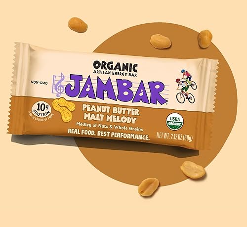 Miniatura 3 de JAMBAR Organic Artisan Energy Bar (Malt Nut Melody - 12 unidades)