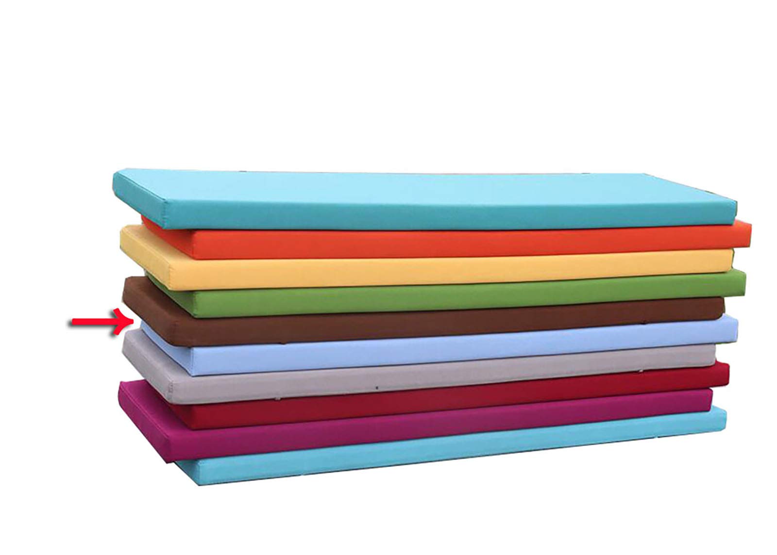 Coussin de Banquette 2 Places de Qualité Supérieure Tissu Bleu