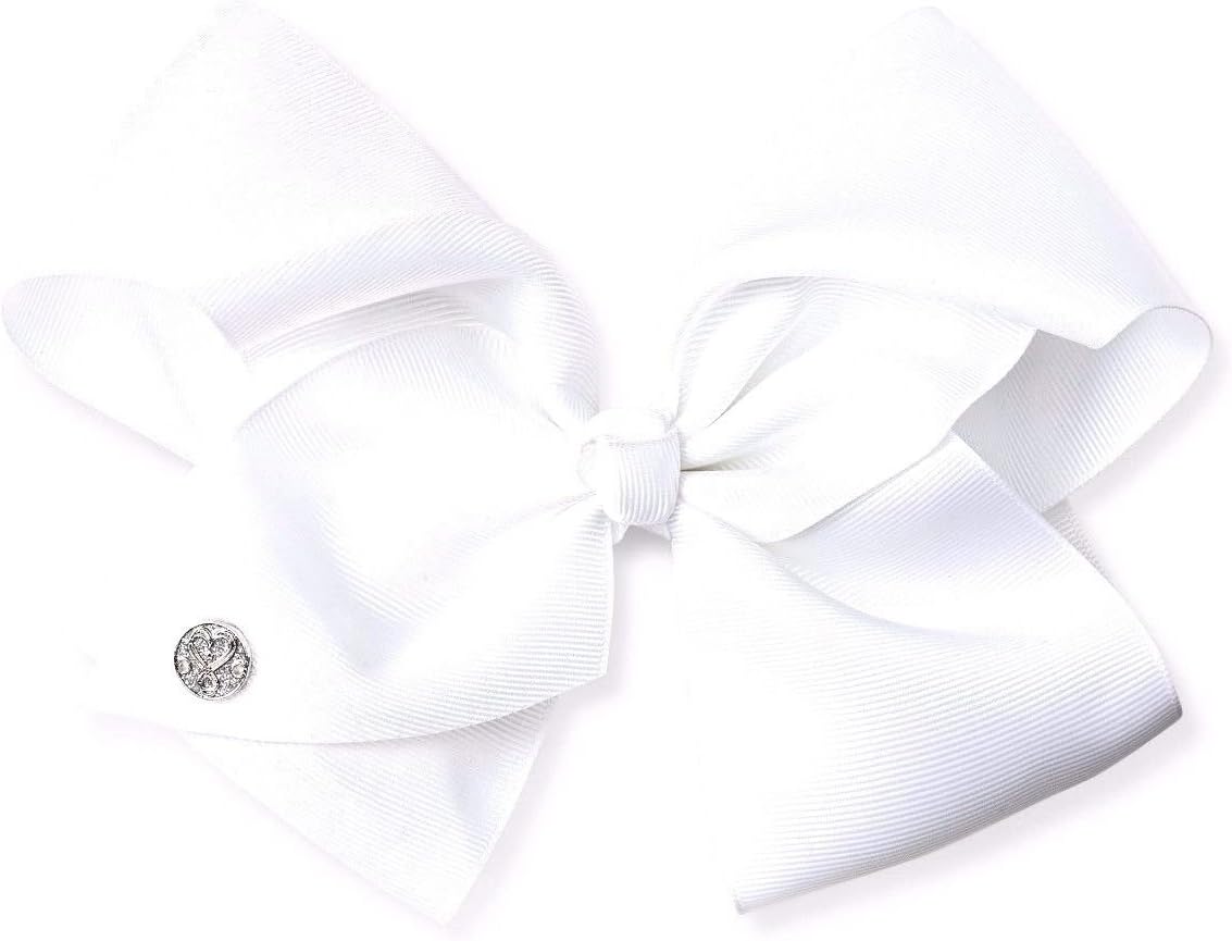 JoJo Siwa Large White Signature Hair Bow Dance Hair Bow Cheerleader Bow