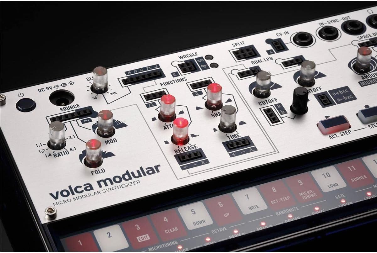 Korg Volca Modular Semi-Modular Analog Synthesizer and 16-Step Sequencer (Open Box)
