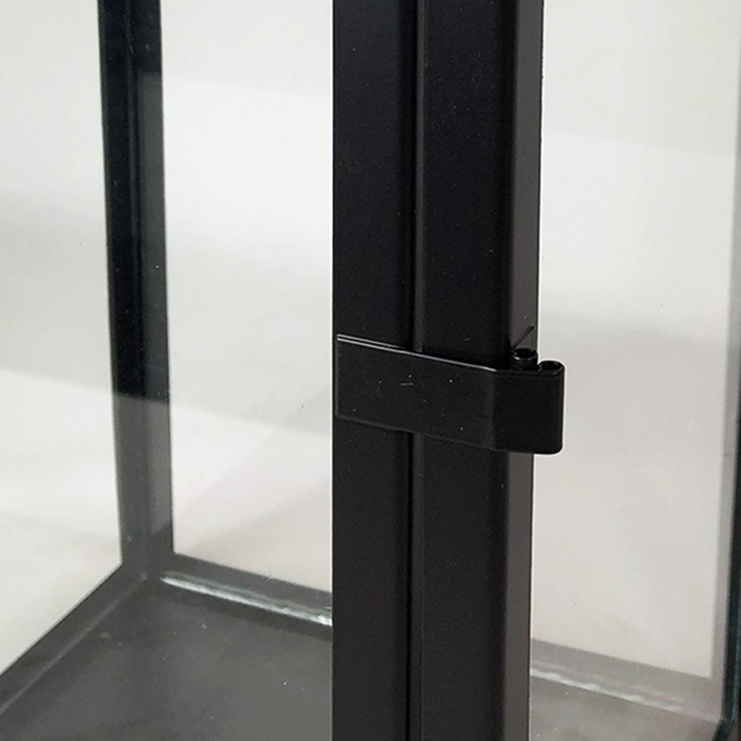 Mojawo® Lot de 3 lanternes de jardin XXL en métal - Hauteur : 25/40/51 cm - Avec poignée en corde - Noir