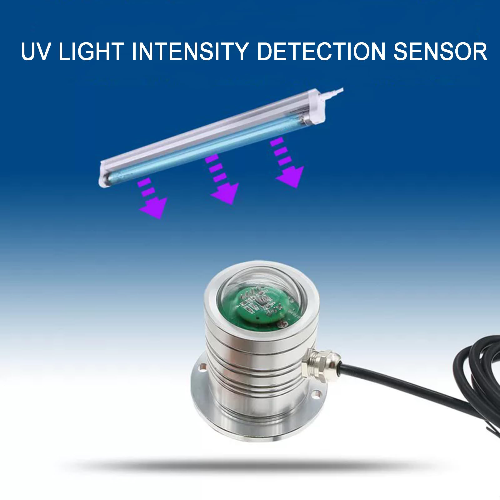 Uv-lichtintensitätssensor, 0,01 Mw, Hochauflösender Industrieller Uva-detektor (315–410 Nm), Rs485-ausgang, Zur Überwachung Von Uv-lampen, Laboranwendung 400mw