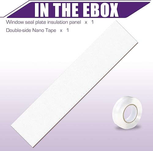 Miniatura 8 de Mxclimate Placa de sellado de ventana Panel de espuma para aire acondicionado portátil, buen sellado de paneles laterales de CA Kit de ventana para