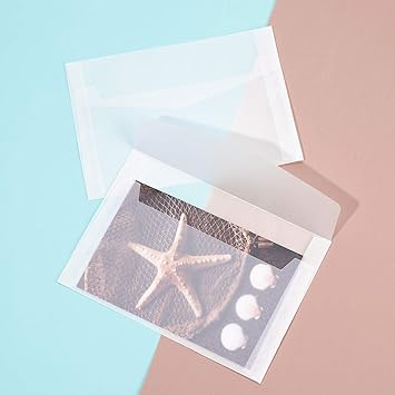 Amazon 洋形封筒 半透明 透け封筒 レーターケース 無地 防水 バターペーパー おしゃれ ビジネス封筒 グリーティングカード ポストカード入れる 領収書収納 多機能 保存袋 クリアーホルダー 人気 文房具 オフィス 事務用品 12 5x17 5cm 30枚セット 挨拶状封筒 文房具